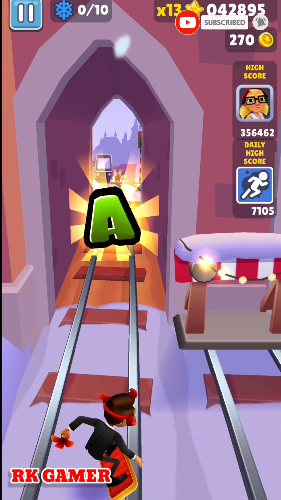 Subway surfers game🏃‍♂️🏃‍♂️🏃🔥 1 Jan 2025 #rkgamer #vairal #subwaysurfers #shortsvideo #shorts #fyp #vairaltiktok #goviral #gaming