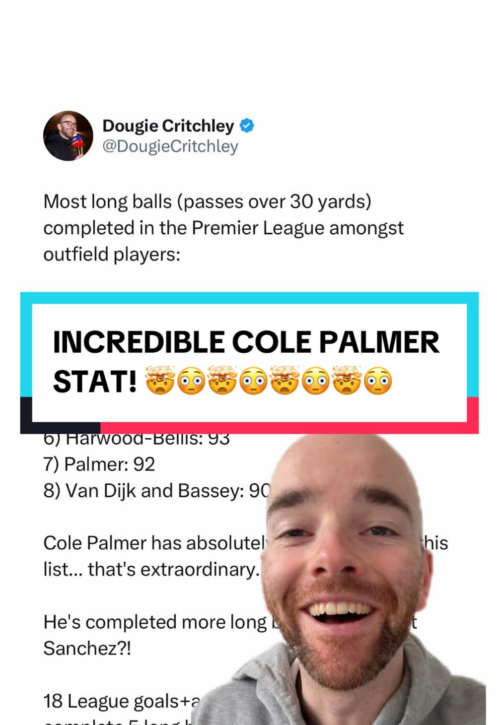 This Cole Palmer Stat Will BLOW YOUR MIND! 🤯 #fyp #footballtiktok #PremierLeague #chelsea #palmer 