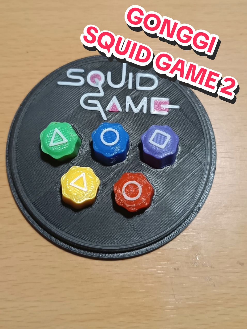 aquí tenemos uno de los juegos que aparece en la segunda temporada de la serie EL JUEGO DEL CALAMAR. Se trata del juego GONGGI, un juego original de Corea del sur. #squidgame #gonggi #juegodelcalamar #3dprinting #impresion3d #3d #deseos #parati 