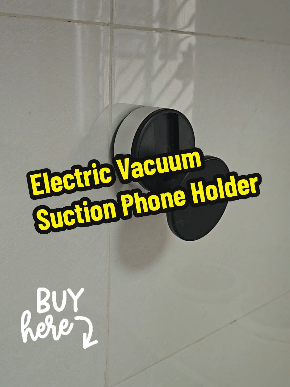 The Electric Vacuum Suction Phone Holder is a gadget that you need for your next vlog or selfie  This gadget sticks to most flat and smooth surfaces and hold the phone securely with a magsafe  It can hold up to 1.5kg and also rotate 360 degree, so you can adjust it to any angle to give your desired shot. You can use this to watch your favorite shows, follow cooking tutorials in the kitchen,  or attach it to your car dashboard for GPS navigation. #createtowin #tiktokshopsg #cargadgets #phoneholder #TikTokMadeMeBuyIt #tiktokwithjanus 