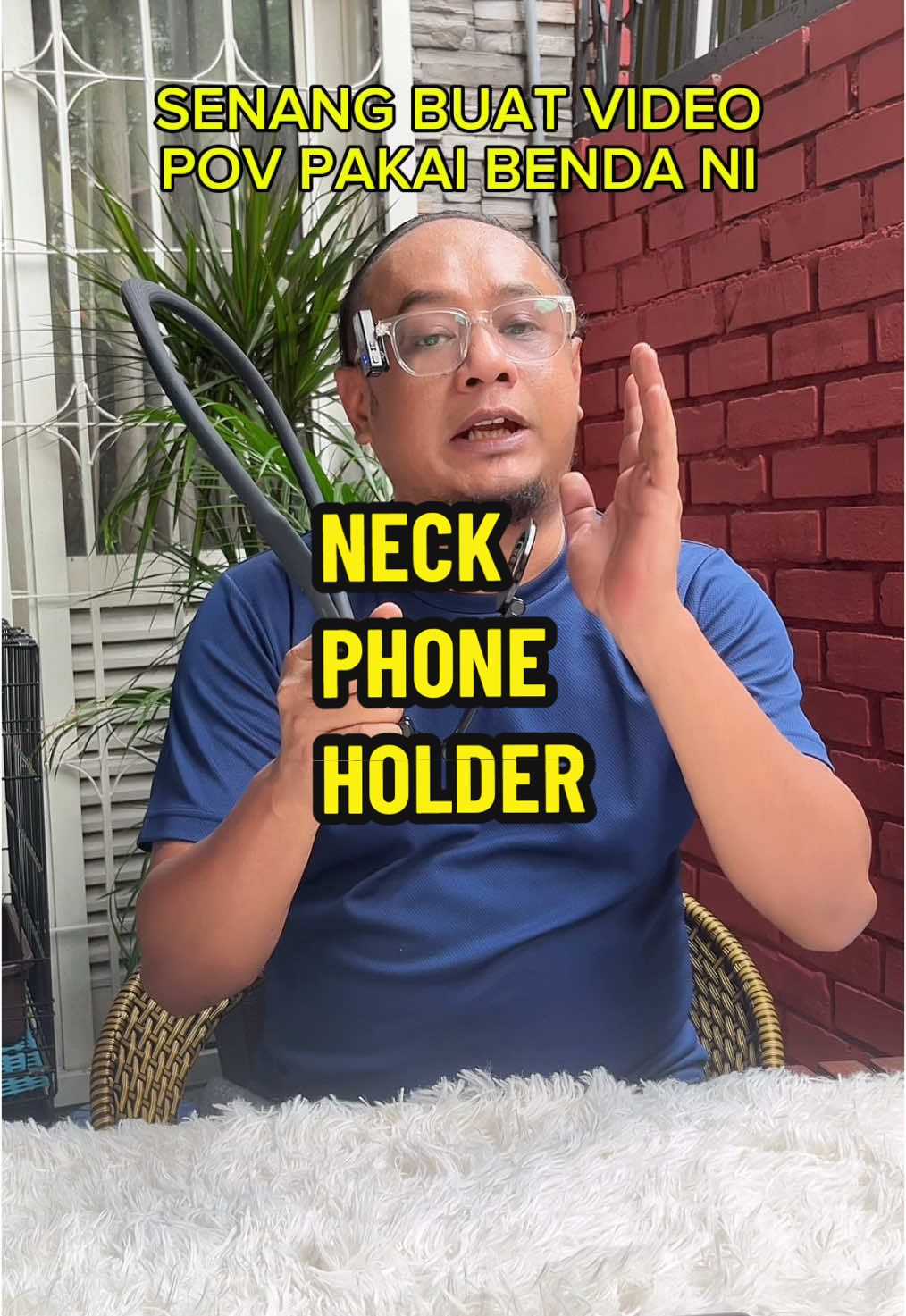 Memang senang nak buat video POV guna neck phone holder. Boleh adjust pelbagai sudut.  #neckphoneholder #phoneholder #videopov 