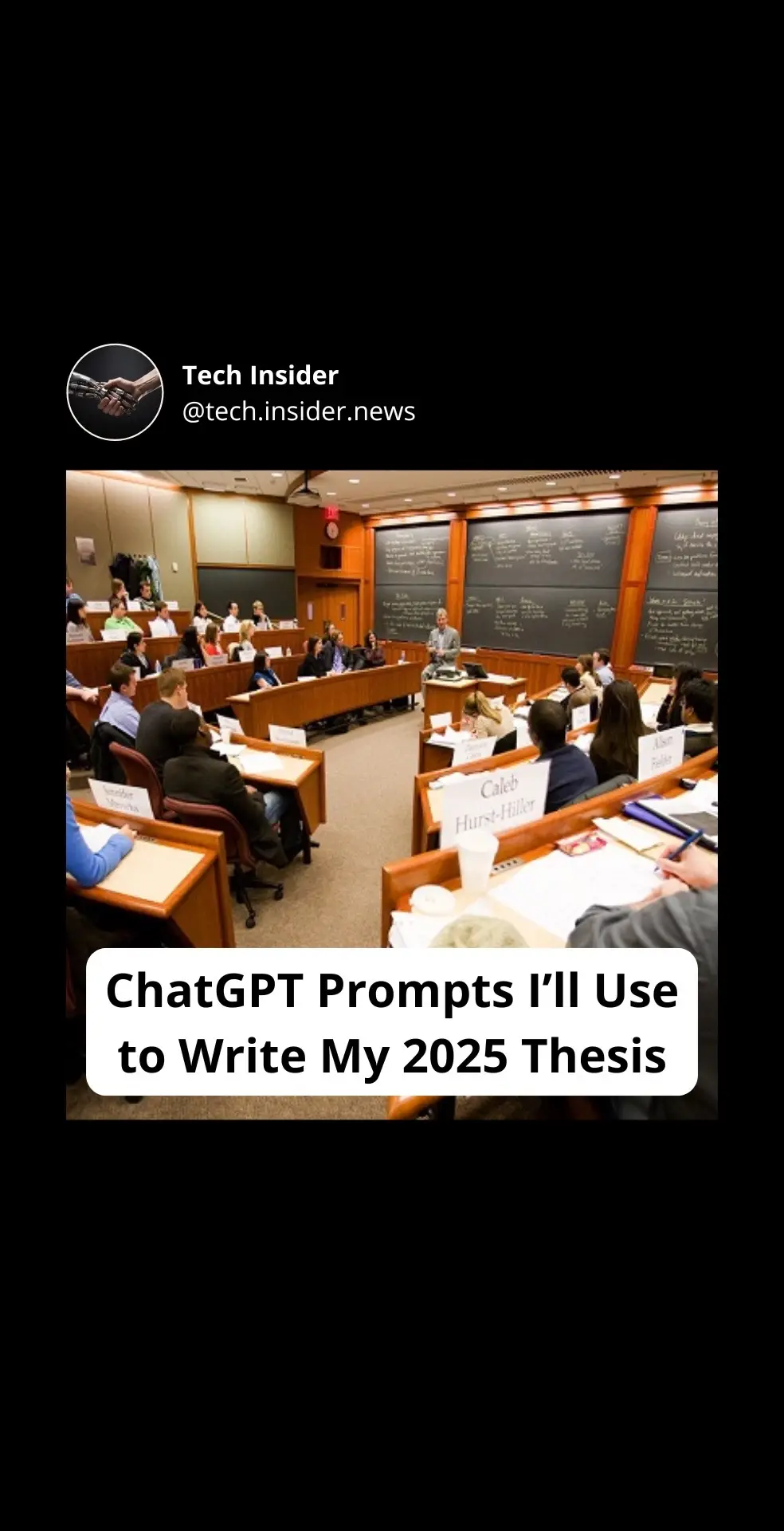 If you’re writing a thesis in 2025 or doing deep research, these ChatGPT prompts will save you time and stress. Use them to stay organized, generate ideas, and ger the best results for your work.  #chatgpt #research #researchpaper #chatgpt4 #chatgptprompts #promptengineering #productivityhack #universitytips #chatgpthack #technews 