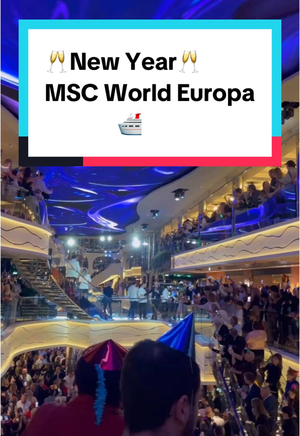 🥂Recibiendo el año nuevo a bordo del 🛳️ #mscworldeuropa #msc #cruise #crucero #crociera #newyear #happynewyear #añonuevo #nochevieja @MSC Cruises Official 