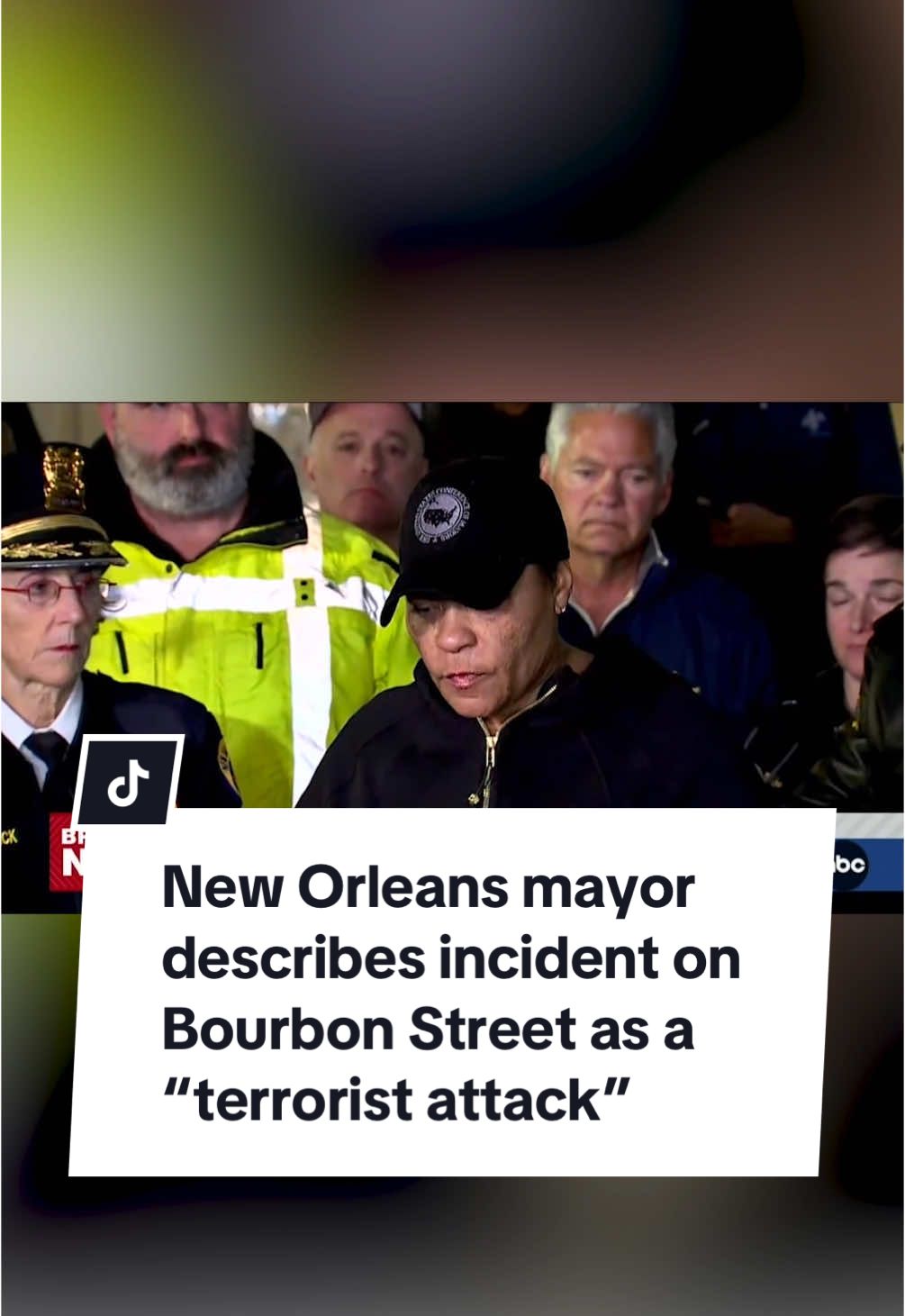 New Orleans Mayor LaToya Cantrell describes the incident in which a vehicle struck a crowd on Bourbon Street, killing 10 people and injuring 30 others, as a “terrorist attack.” The strike appears to be intentional, police told ABC News. #news #bourbonstreet #neworleans 