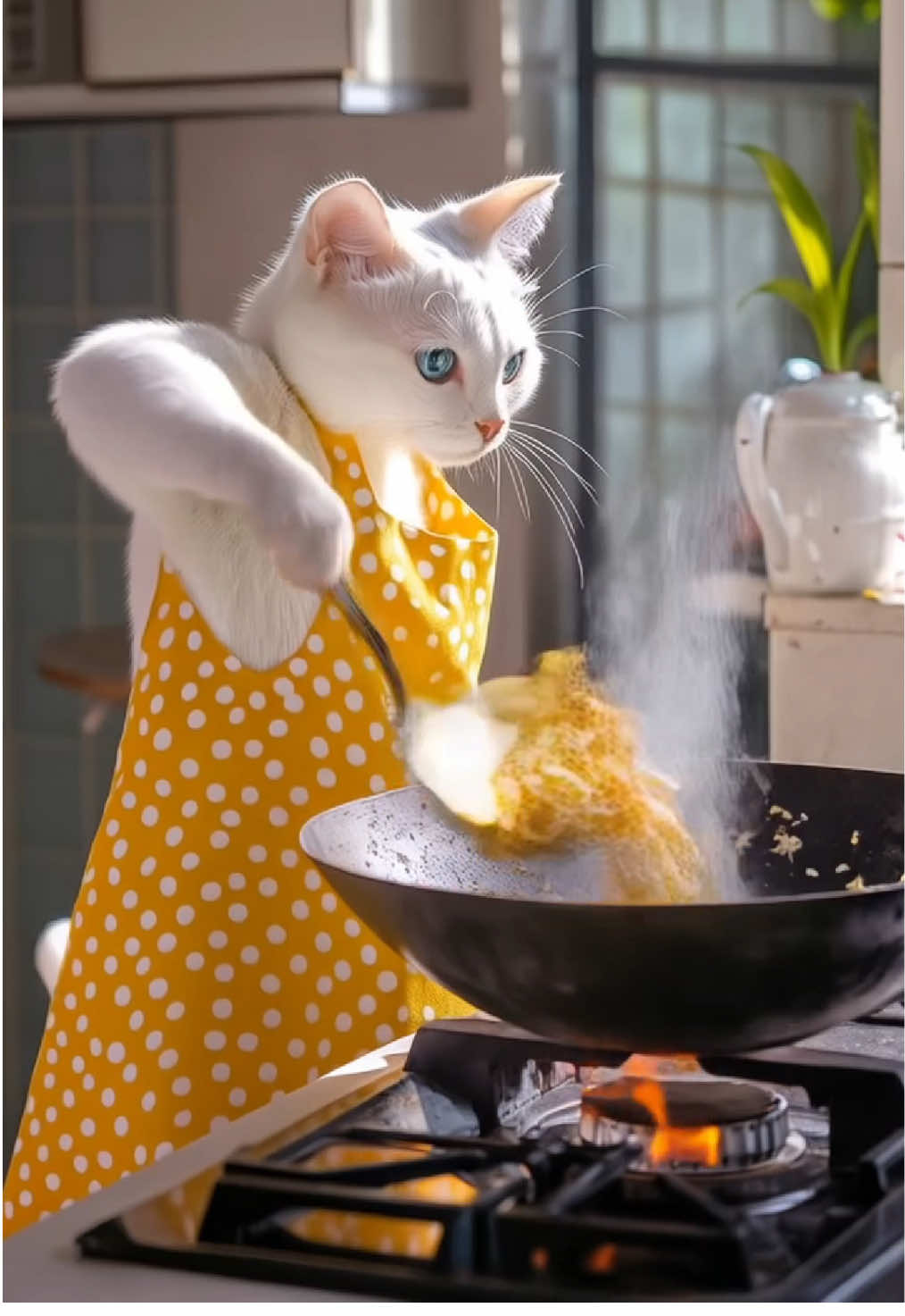 New Year resolution: cook more!  #happynewyear2025  #happynewyear #catcooking 