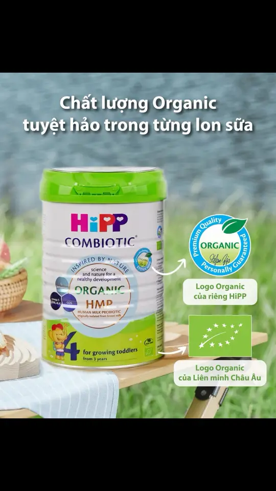 Nhắc đến HiPP là nhắc đến Organic 🌳 Vì HiPP ưu tiên những gì thuần khiết, tốt lành nhất từ thiên nhiên và an toàn với hệ tiêu hóa của trẻ nhỏ 🌳 HiPP Organic Combiotic®- Sở hữu chất lượng Organic tuyệt hảo đã được bảo chứng qua 2 logo vô cùng uy tín trên lon sữa: ✅ Logo chứng nhận Organic của Liên minh Châu Âu, đảm bảo 5 KHÔNG: KHÔNG hoóc-môn tăng trưởng KHÔNG thành phần biến đổi gen KHÔNG thuốc kháng sinh KHÔNG thuốc trừ sâu KHÔNG phân bón hóa học tổng hợp ✅ Logo chứng nhận Organic của riêng HiPP, cam kết về chất lượng hữu cơ khắt khe vượt tiêu chuẩn chứng nhận Organic của Liên minh Châu Âu quy định: Lịch sử hơn 60 năm kinh nghiệm canh tác hữu cơ 500 bước kiểm tra từ nguyên liệu thô cho đến thành phẩm Là thương hiệu số 1 Thế giới về sản xuất thực phẩm hữu cơ cho trẻ em 💪Chọn HiPP Organic Combiotic® - Chọn sự phát triển lành mạnh và toàn diện cho trẻ ngay từ giai đoạn khởi đầu.#Hipp #hipporganic 