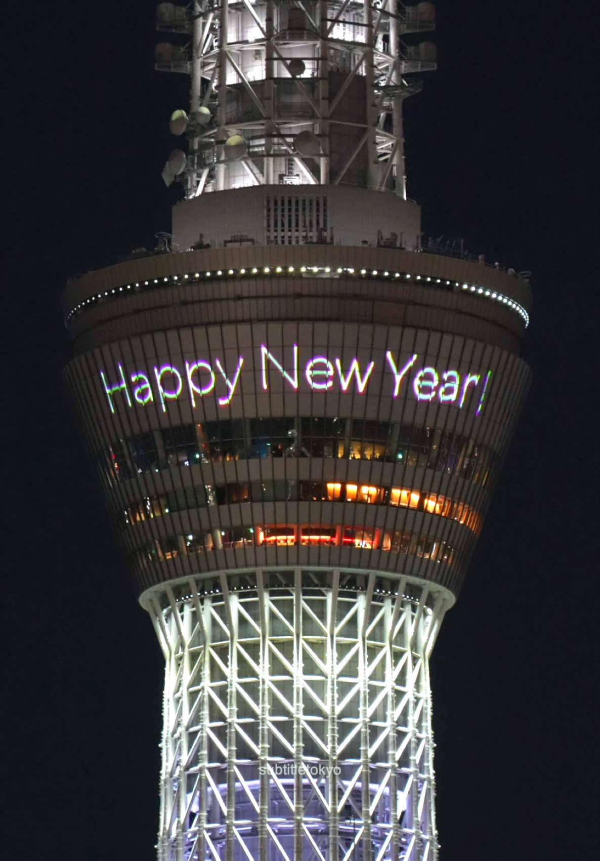 Happy New Year! 2025🥳🌈✨  #skytree #스카이트리 #スカイツリー 