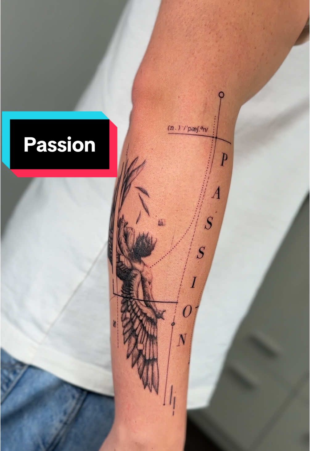 Passion #forearmtattoo #tattooideas #tattooinspo #tattoodesign #concepttattoo #tattooconcept #tattoos #tattooart #tattooartist #icarus #greek #mythology #mythologytattoo #microrealism #fineline #fy #ff 