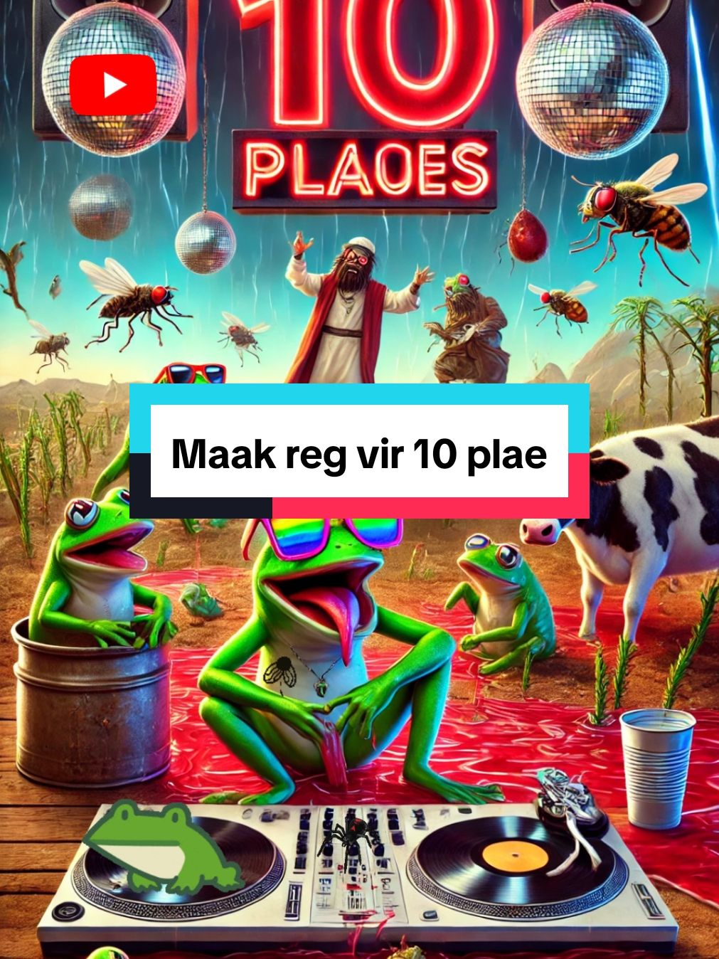 Die 10 plae is hier 🐸🪲🪱🦟 #afrikaansmusiek #aimusiek #weerligstraal #paddas #10plae #tienplae 🕺💃🤪