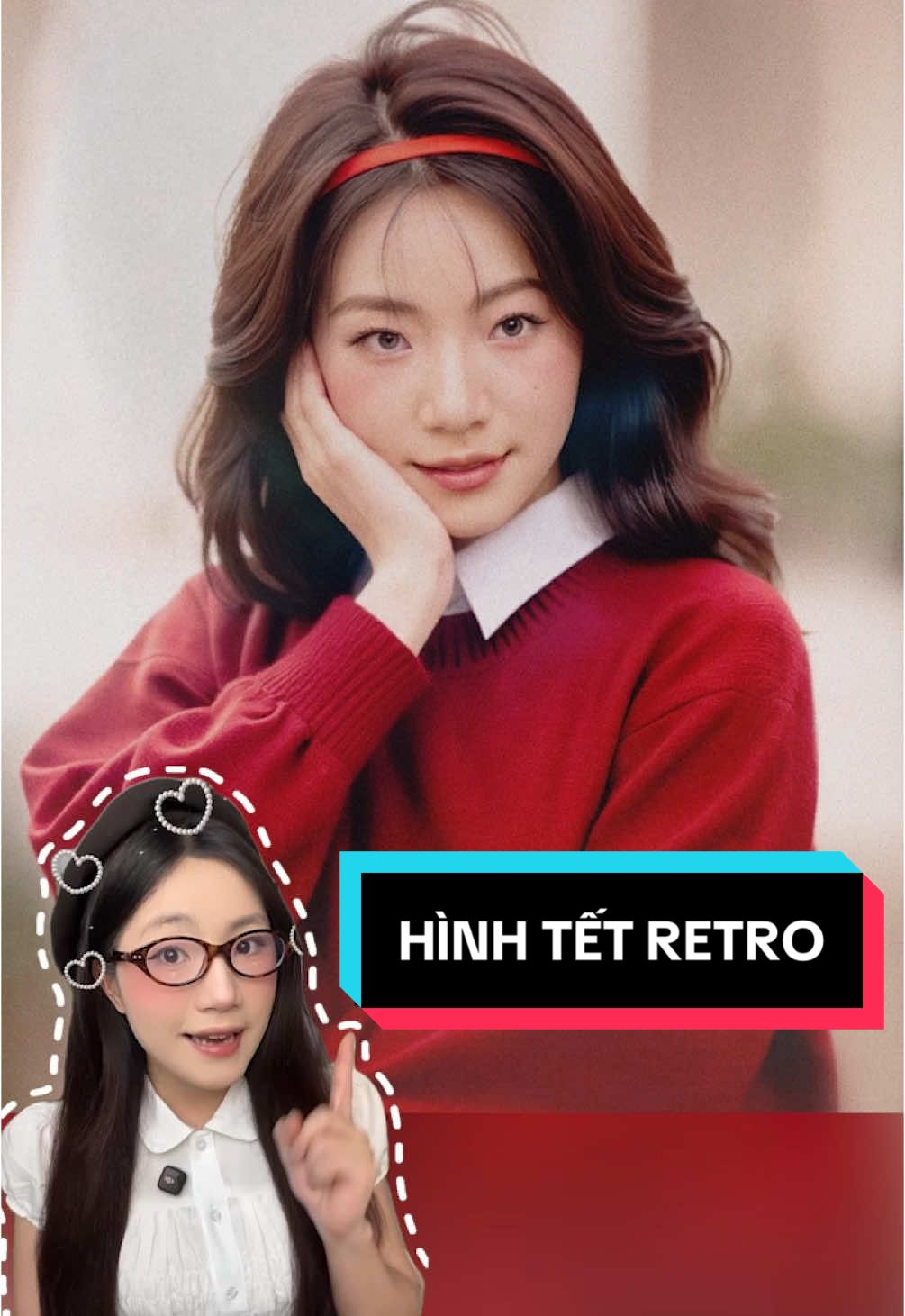 Đây là cách tui ngồi nhà mà vẫn có hình Tết Retro nè mấy bà #LearnOnTikTok #ThanhCongNghe #YeuCongNghe