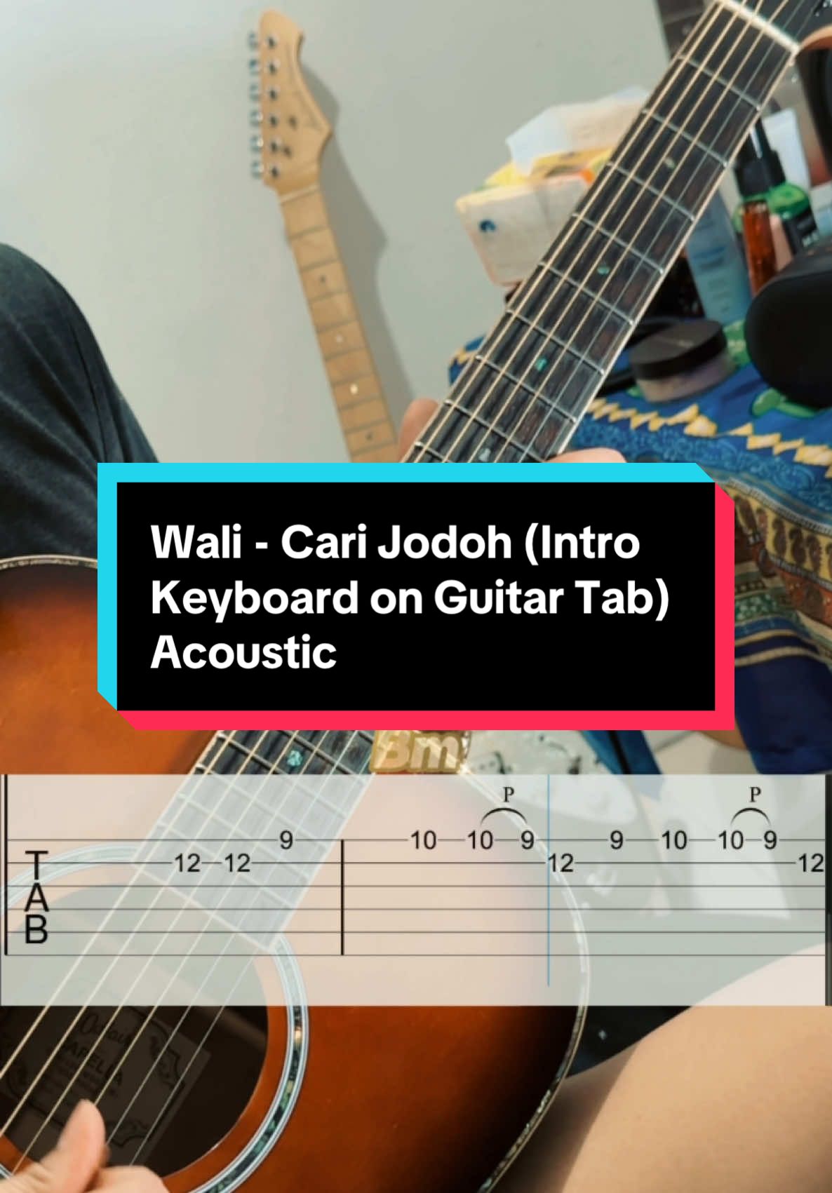 Wali - Cari Jodoh (Intro Keyboard on Guitar Tab) Acoustic