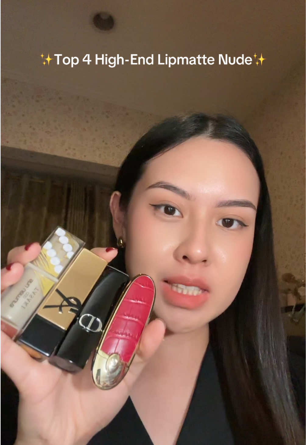 gue cinta bgt lip products😭 tolong @shu uemura @YSL Beauty @Diorbeauty @Guerlain