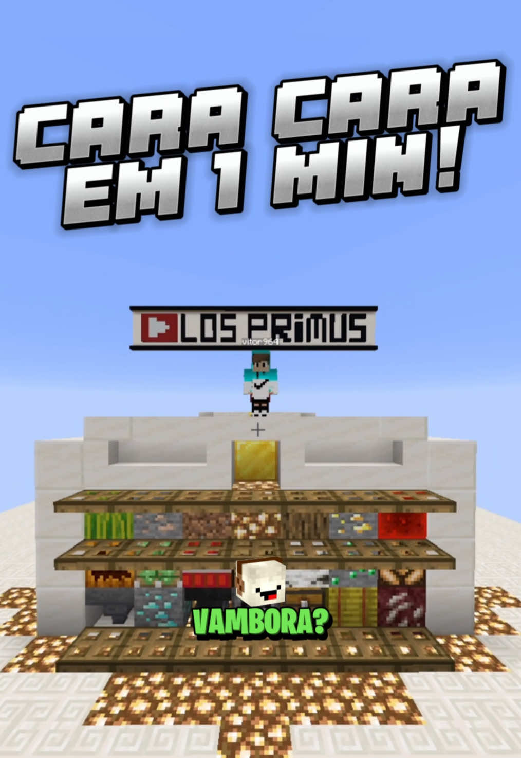 Cara Cara em 1 Min | Ep.3 | #Minecraft 