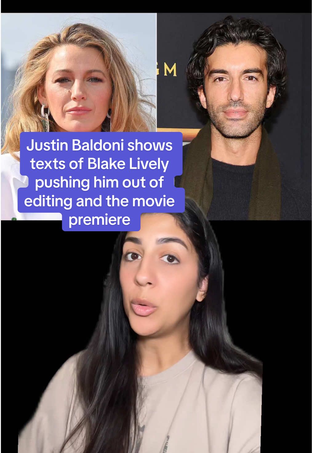 Replying to @Sita Justin Baldoni shows texts of Blake Lively pushing him out of editing and the movie premiere 