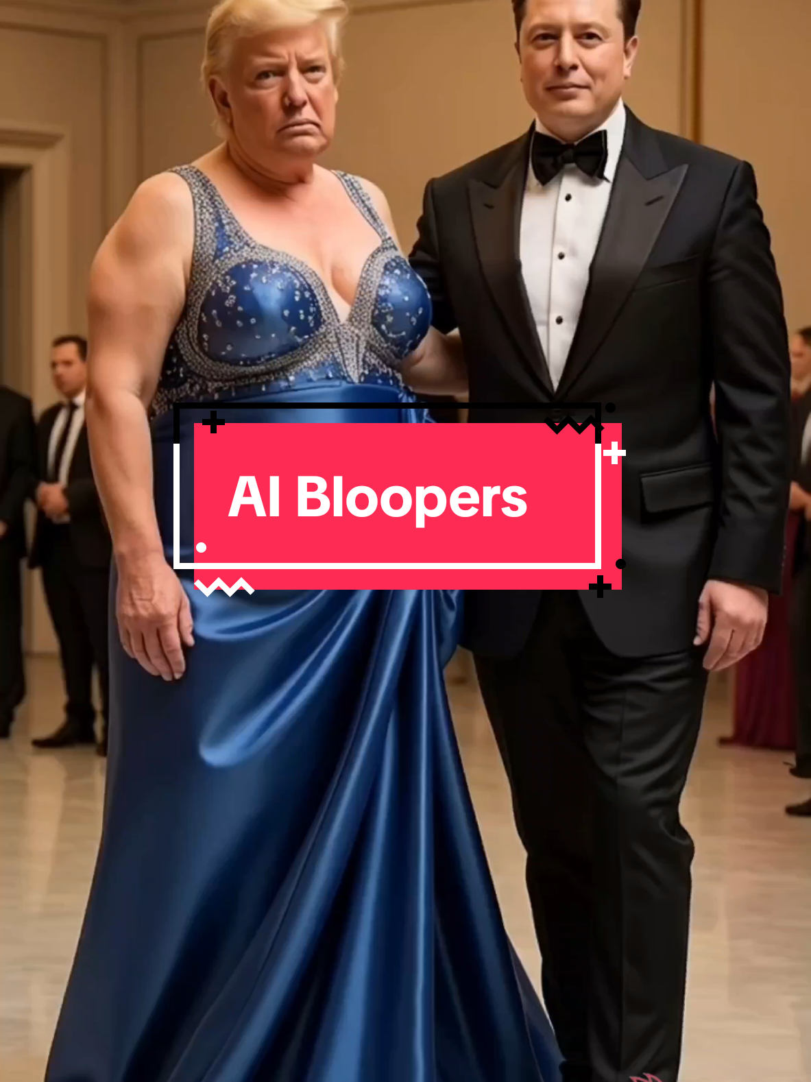 AI bloopers and unseen scenes!#elonmusk #TikTokComedy #political #humor #donaltrump #trumpcomedy #funnyvideo ##bloopers