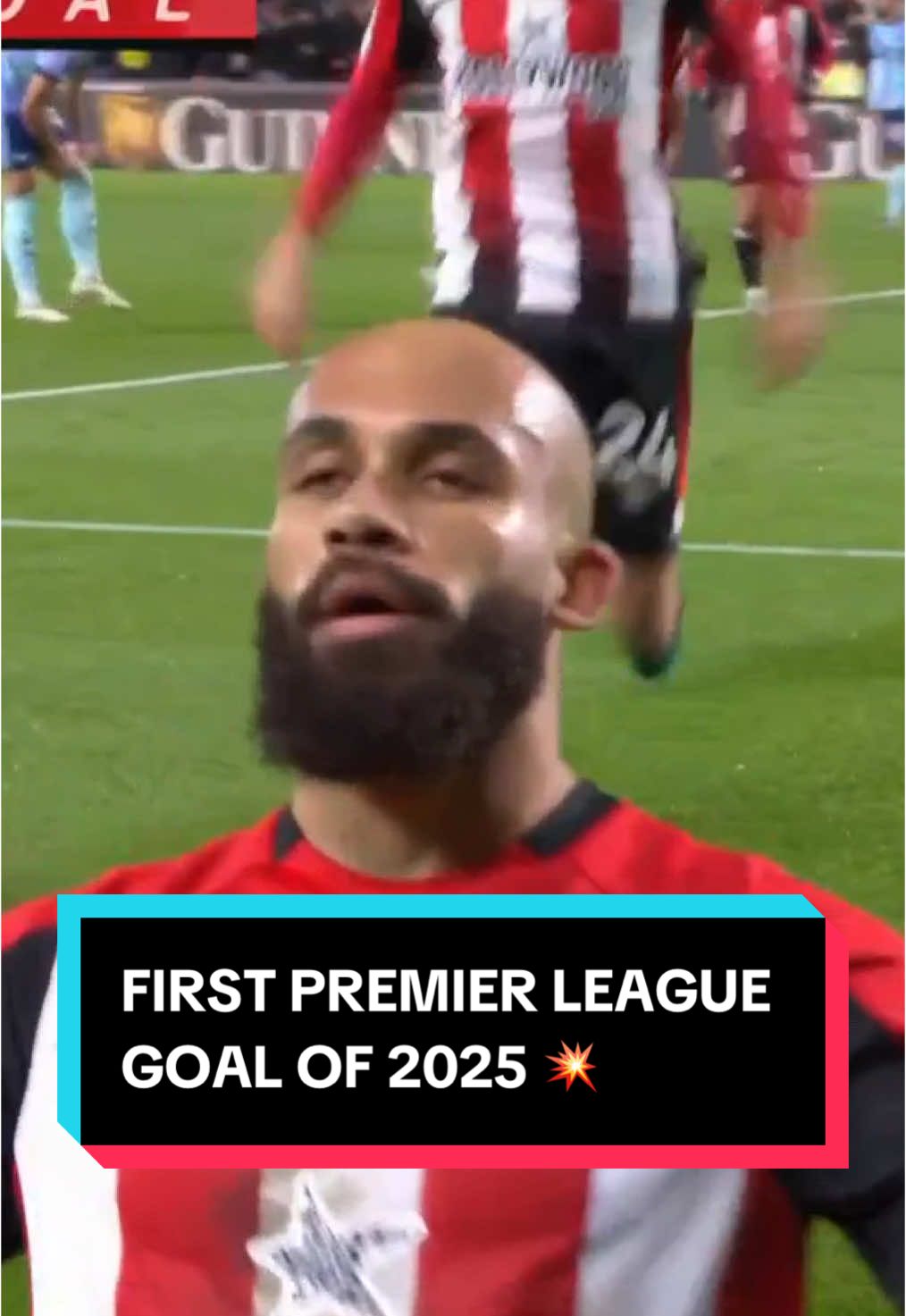 Bryan Mbeumo scores the first Premier League goal of 2025 as Brentford take the lead against Arsenal! 💥 #Soccer #PremierLeague #brentford 