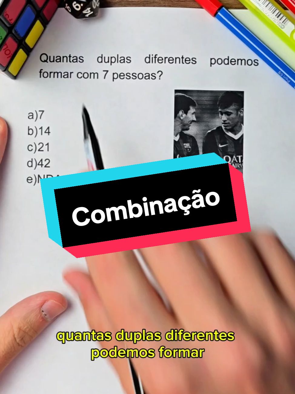 Combinação em Análise Combinatória #combinação #duplas #concursos 