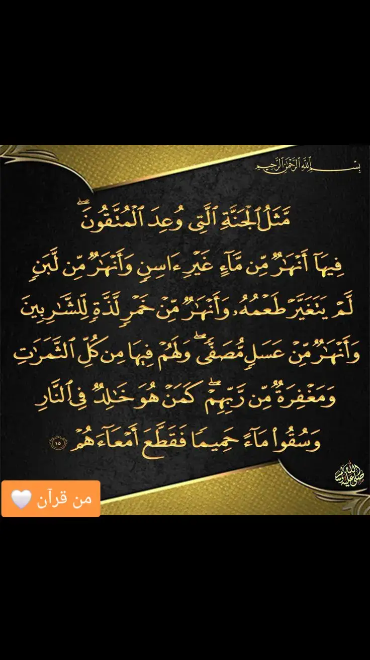 وأنهار#وأنهار#وسقوا ماء حميما_فقطع أمعاءهم 🤍🤍🤍