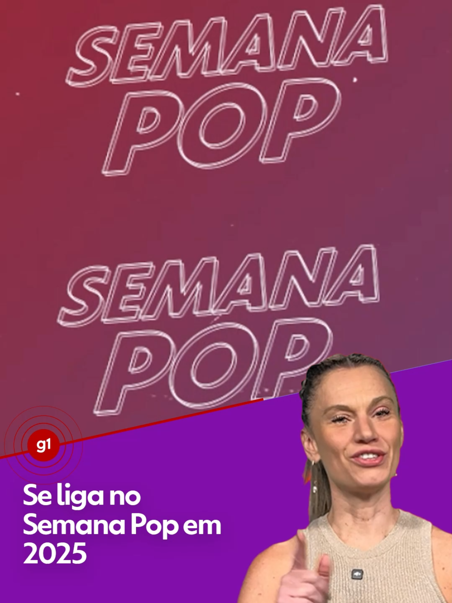 Você já deve ter feito a sua listinha de metas de ano novo, né? E, se nela estiver o tópico pra você ficar mais antenado do que acontece no mundo do entretenimento, pelo menos um check nessa lista tá garantido✅. Assim como a gente fez ao longo de 2024, vamos continuar com o #SemanaPop, que segue te deixando atualizado sobre tudo o que acontece no mundinho pop.  Todo sábado, no #g1. A gente se vê😉.  #popearte #tiktoknoticias