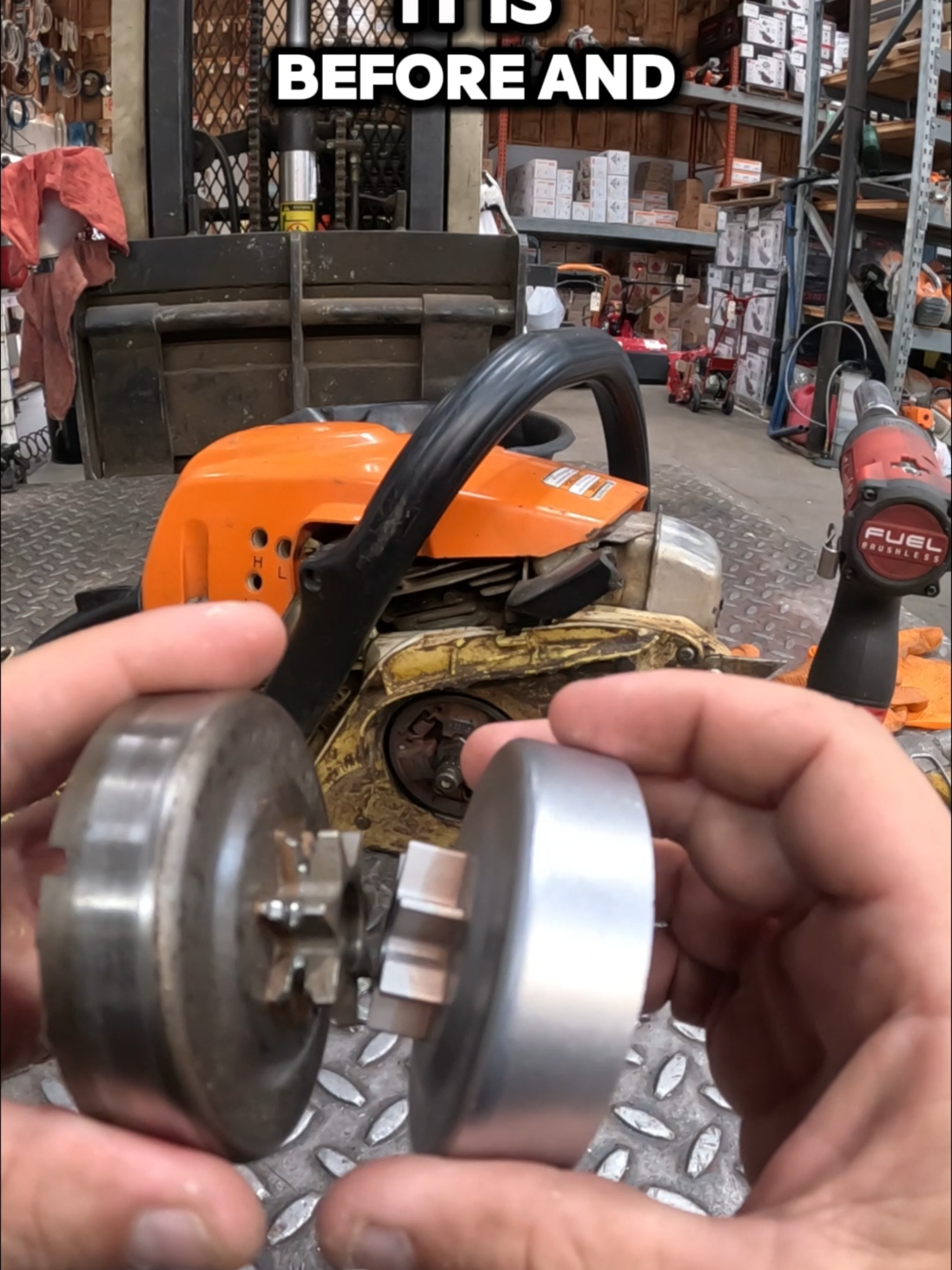 Check out this Chainsaw Sprocket, Full Video on YT #fy #fyp #for #you #fypシ #fyppppppppppppppppppppppp #fypviral #tech #mechanic #foryou #small #engine #repair #DIY #smallengine
