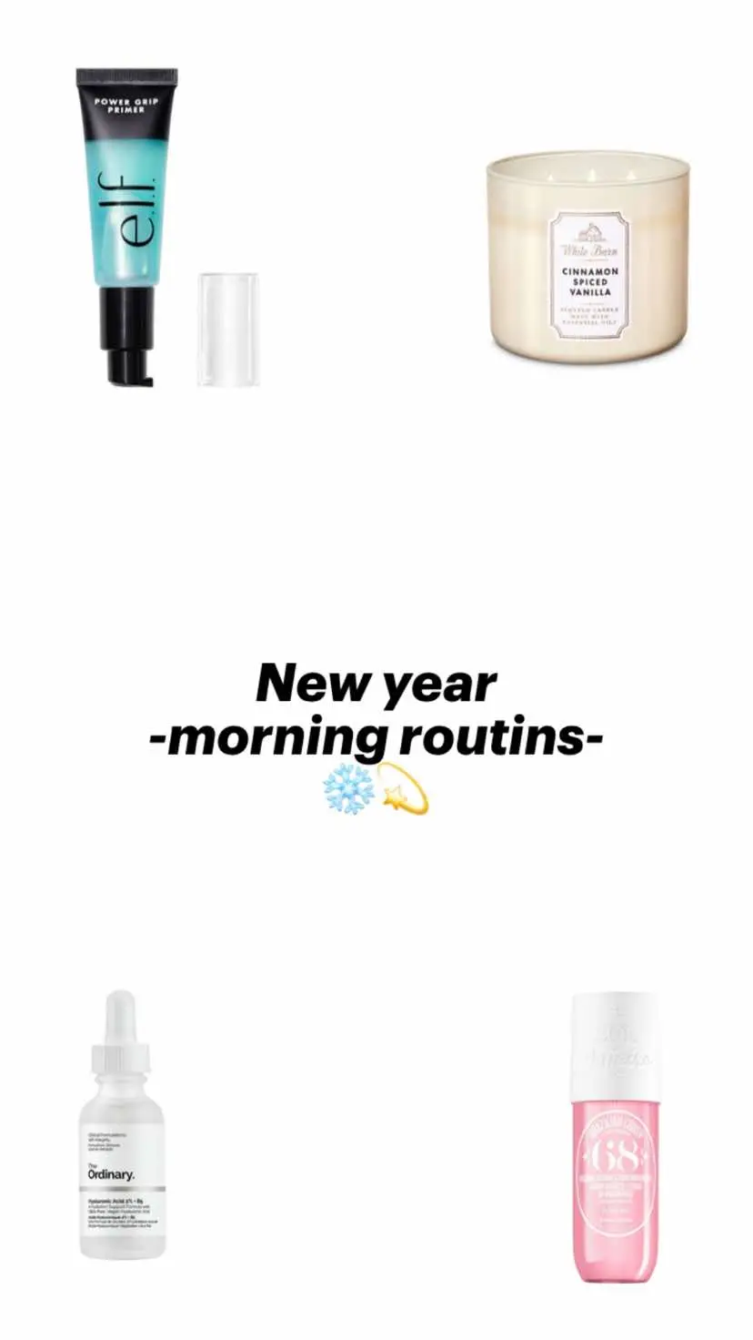 New year new you@🪩🥥🫧 #skincare #makeup #soldejaneiro #victoriassecretfashionshow #arianagrande #byoma #rarebeauty #influ #girls #teamworks #morningroutine #routine #wintervibes #newyear 