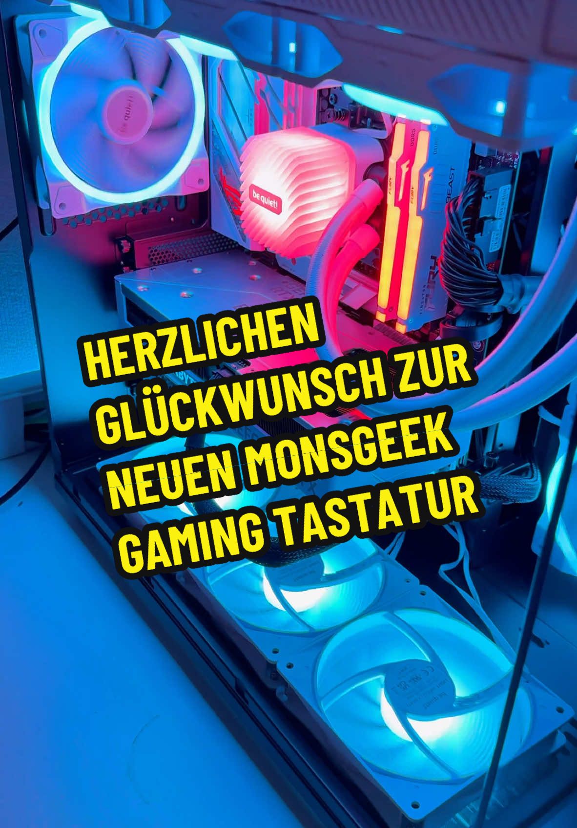 Glückwunsch zu einer neuen Monsgeek Gaming Tastatur 🍀🎊 #gaming #GamingSetup #giveaway #tech 