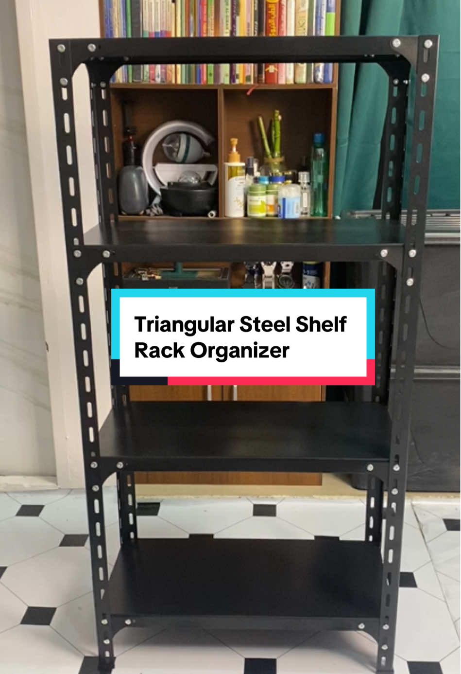 Triangular Steel Shelf Layer Rack Metal Rack Steel Storage Shelves Metal Shelf book shelf. Rack Organizer.  #organizer #shelves #rack #metalrack #storagerack #shelf #rackorganizer 