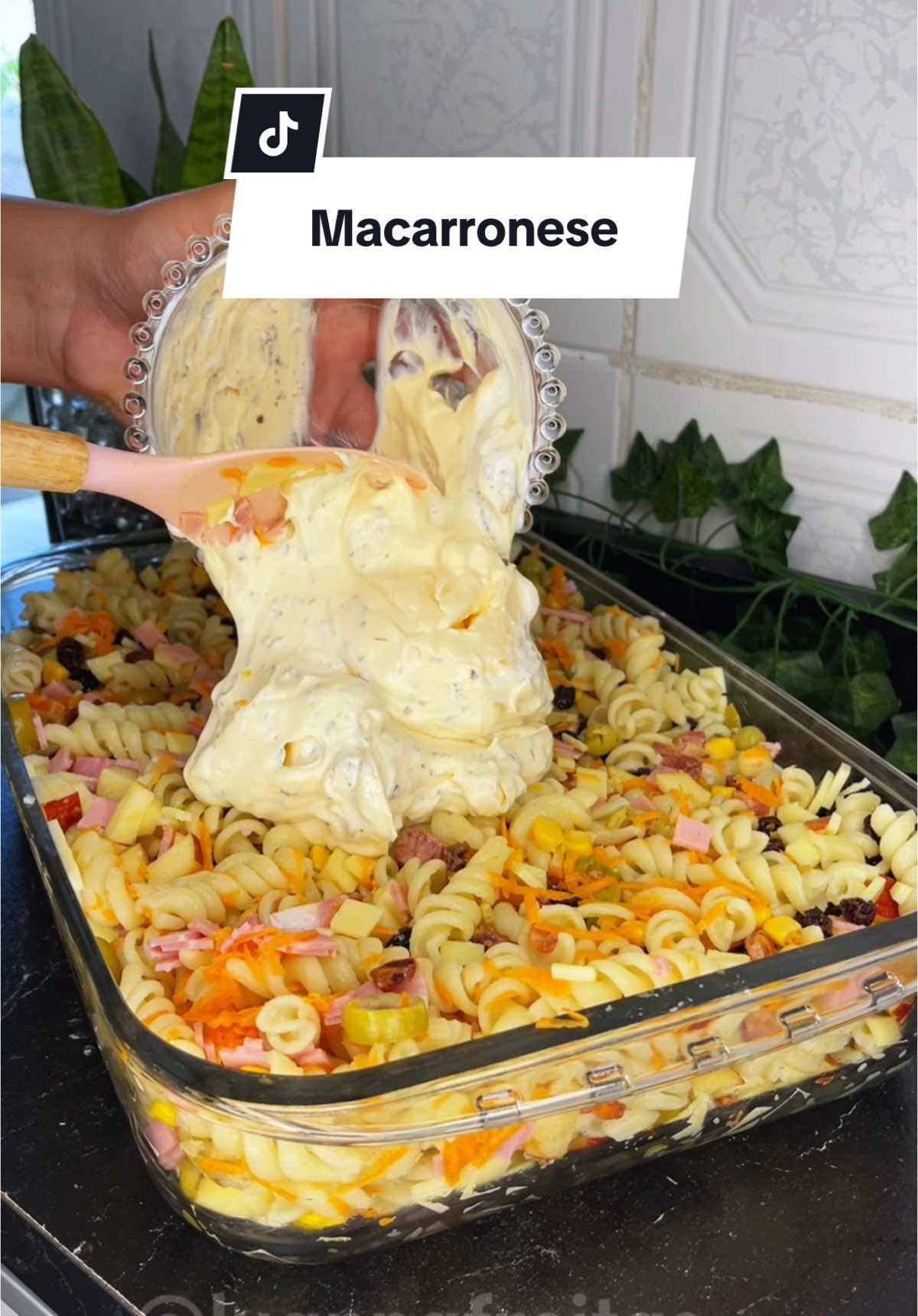 A melhor macarronese 😋 #receitas #macarronese #comida #almoco #macarrao 