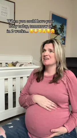 Now that the holidays and New Year have come and gone, it literally can be any day! Excited, nervous, anxious, patiently waiting? — Yes. Have all her stuff ready? — No. 😅 #pregnancytiktok #januarybaby #pregnancyjourney #dueanytimenow #laborsoon #thirdtrimester 
