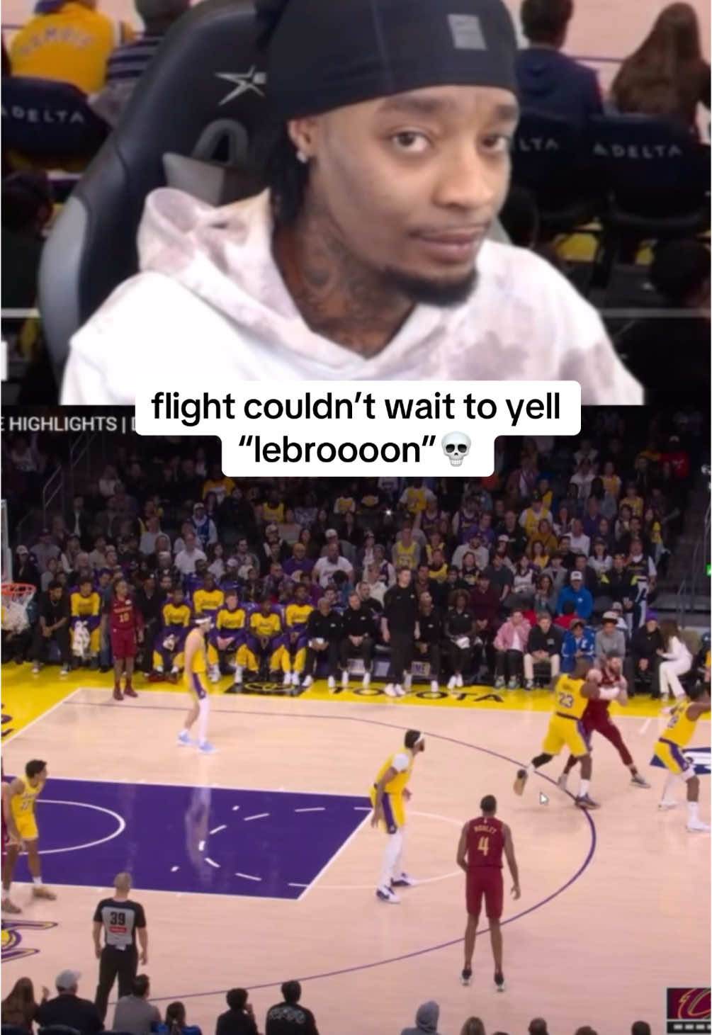 the camera stare😭#flightreacts #lebronjames #fyp #foryoupage #fypシ 