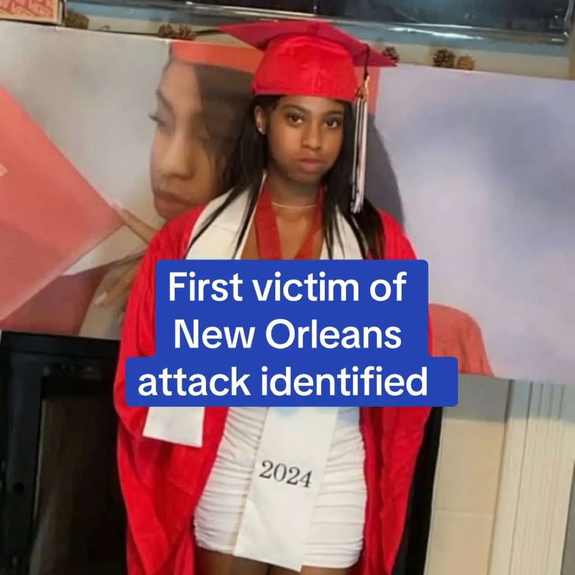 The first victim of the New Orleans attack has been identified as an 18-year-old girl. Ni'kyra Cheyenne Dedeaux traveled to the French Quarter on Tuesday from Gulfport, Mississippi with her cousin to ring in the new year. She is one of at least 15 dead after Shamsud Din Jabbar, 42, drove a white Ford F-150 into pedestrians Wednesday around 3.15am local time. Her heartbroken mother, Melissa Dedeaux, 40, told NOLA.com that her daughter was not supposed to be in New Orleans, but decided to sneak away with her 18-year-old cousin and friend. #news #neworleans #rip #tragedy #breakingnews 