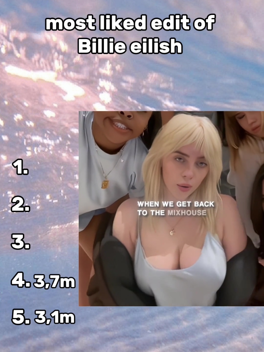 Most liked Edits of Billie Eilish  #mostliked #top5 #billieeilish 