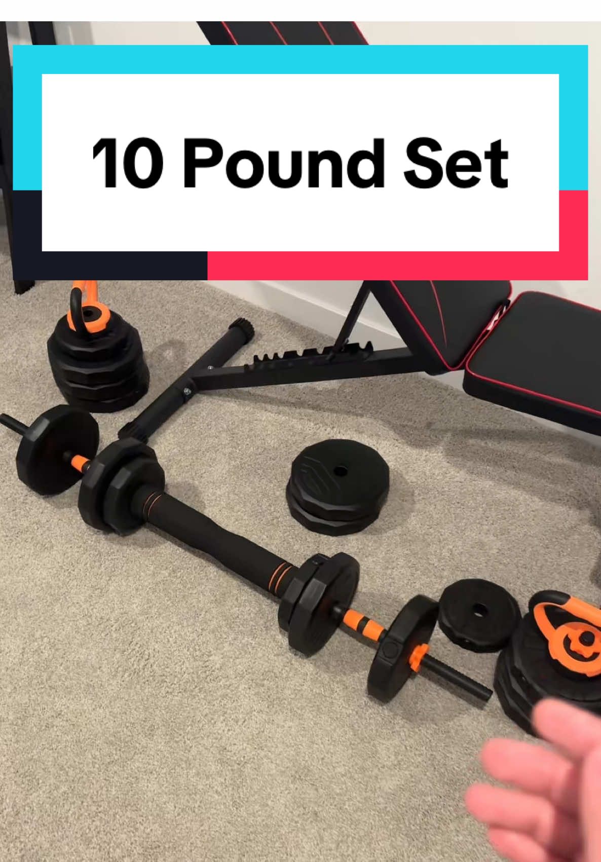 Replying to @ihaveautism42O more than 10 #weightset #dumbbells #homegym #homeworkout #workoutequipment #homeworkouts #beginnerworkout #exerciseequipment #homeimprovement #squats #bicepcurls #tiktokshopholidayhaul #giftguide #tiktokmademebuyit #tiktokshopcreatorpicks #newyearsale #endofyearsale