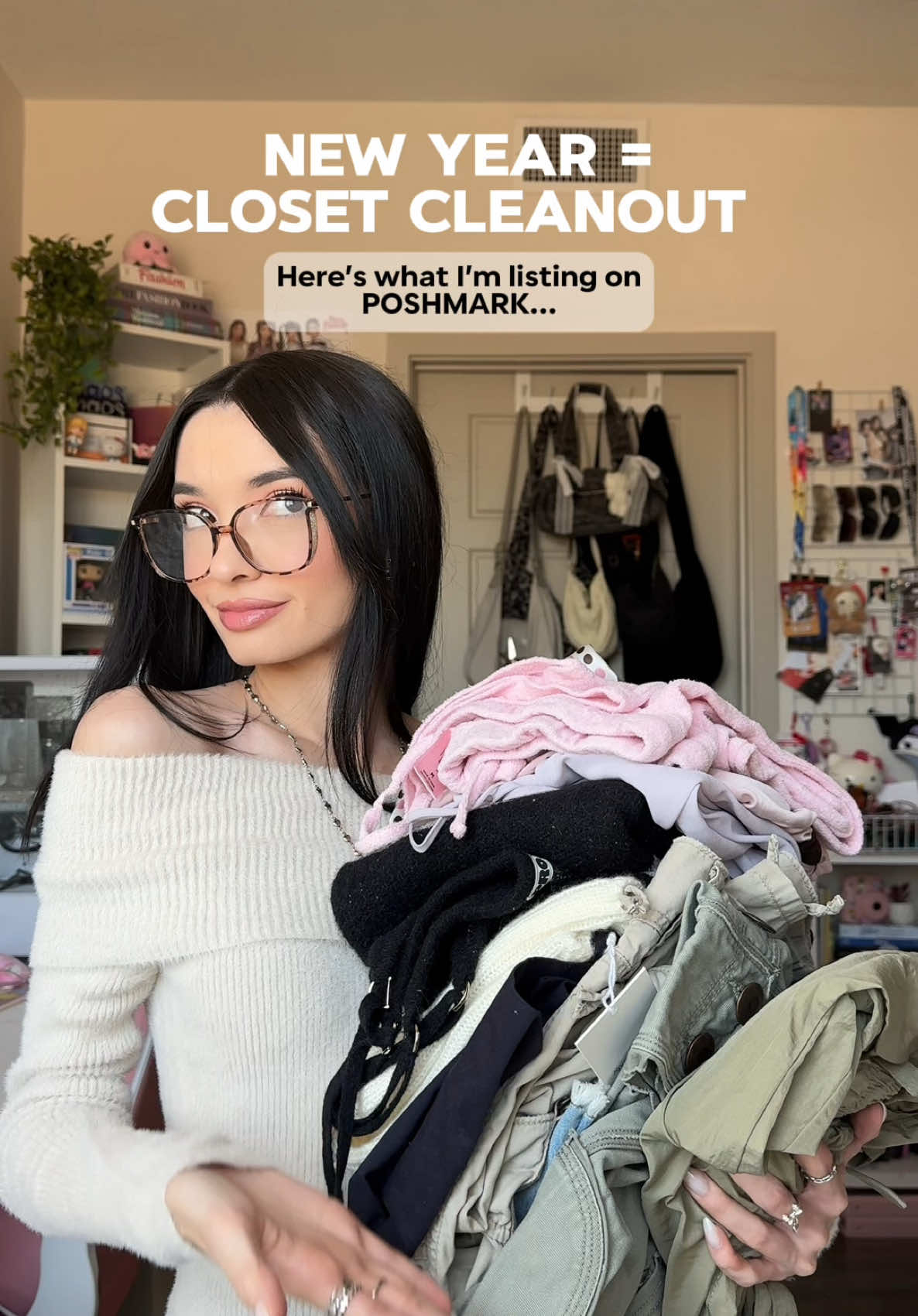 New year = Closet Cleanout!! 👚 Here’s what I’m listing on @Poshmark 💰 (closet name: adrineenee_ )#wardrobereset #closetcleanout #newyear #CleanTok #sellwithposhmark #poshmark 