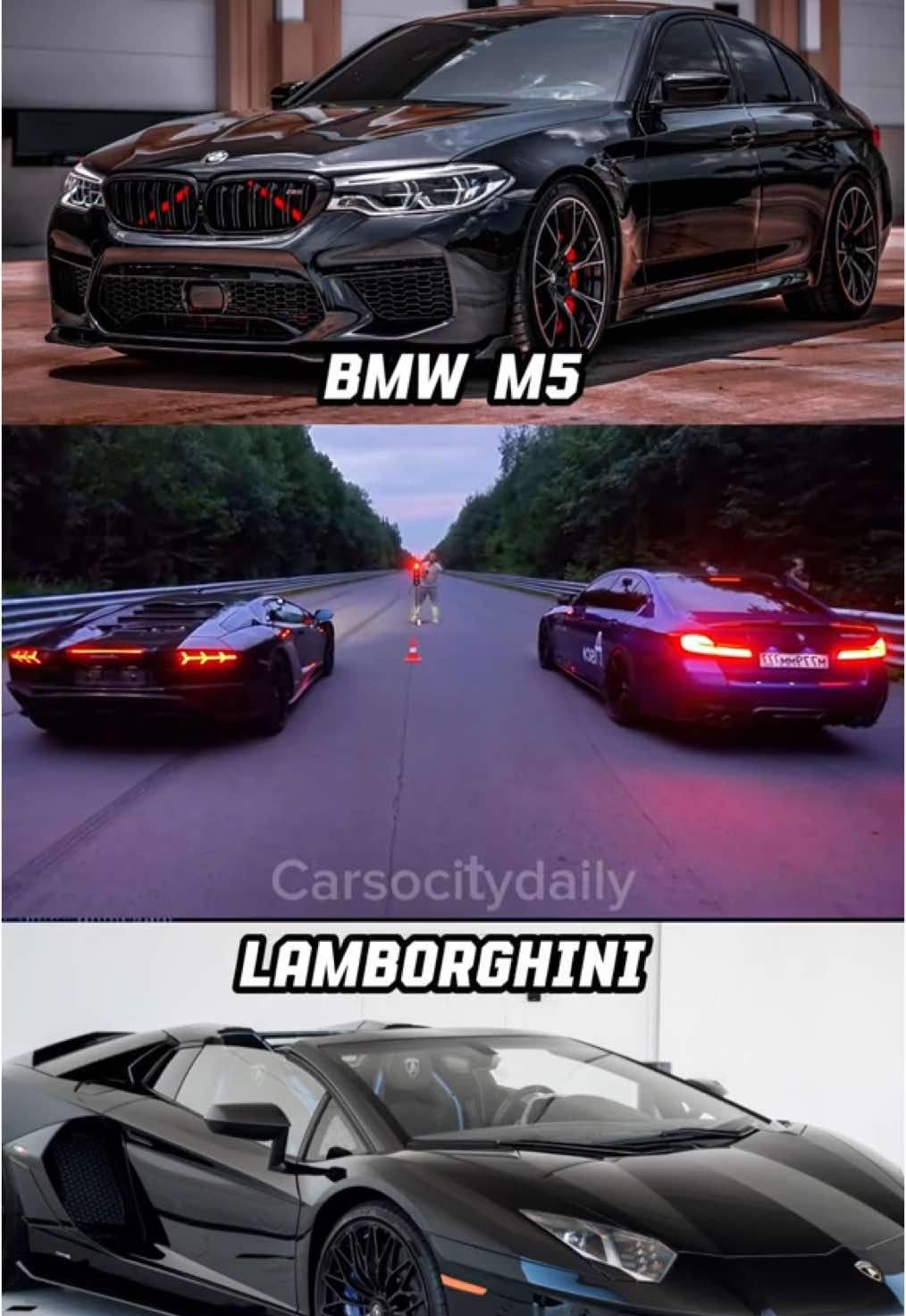 Bmw vs Lamborghini 🔥 #tiktok #bmw #lamborghini #cars