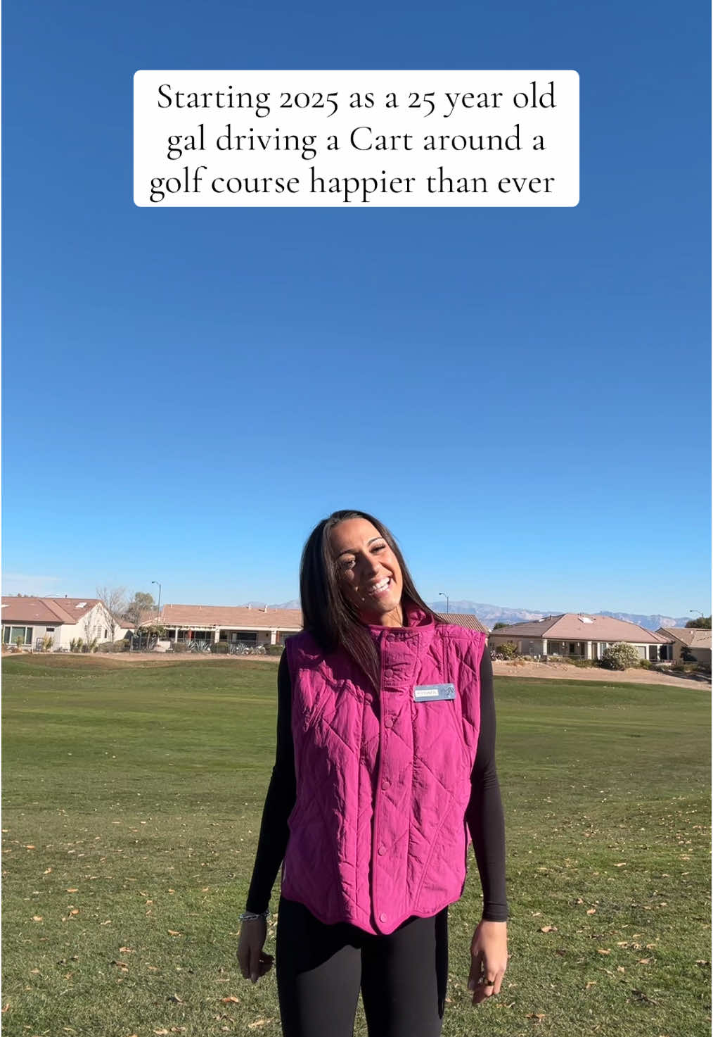 New Year’s resolution: keep doing exactly what I’m doing💃🏽⛳️ #golf #golfing #golfer #mengolfthings #golftiktok #golftok #vegas #lasvegas #bevcart #cartgirl #sport @FP Movement @lululemon 