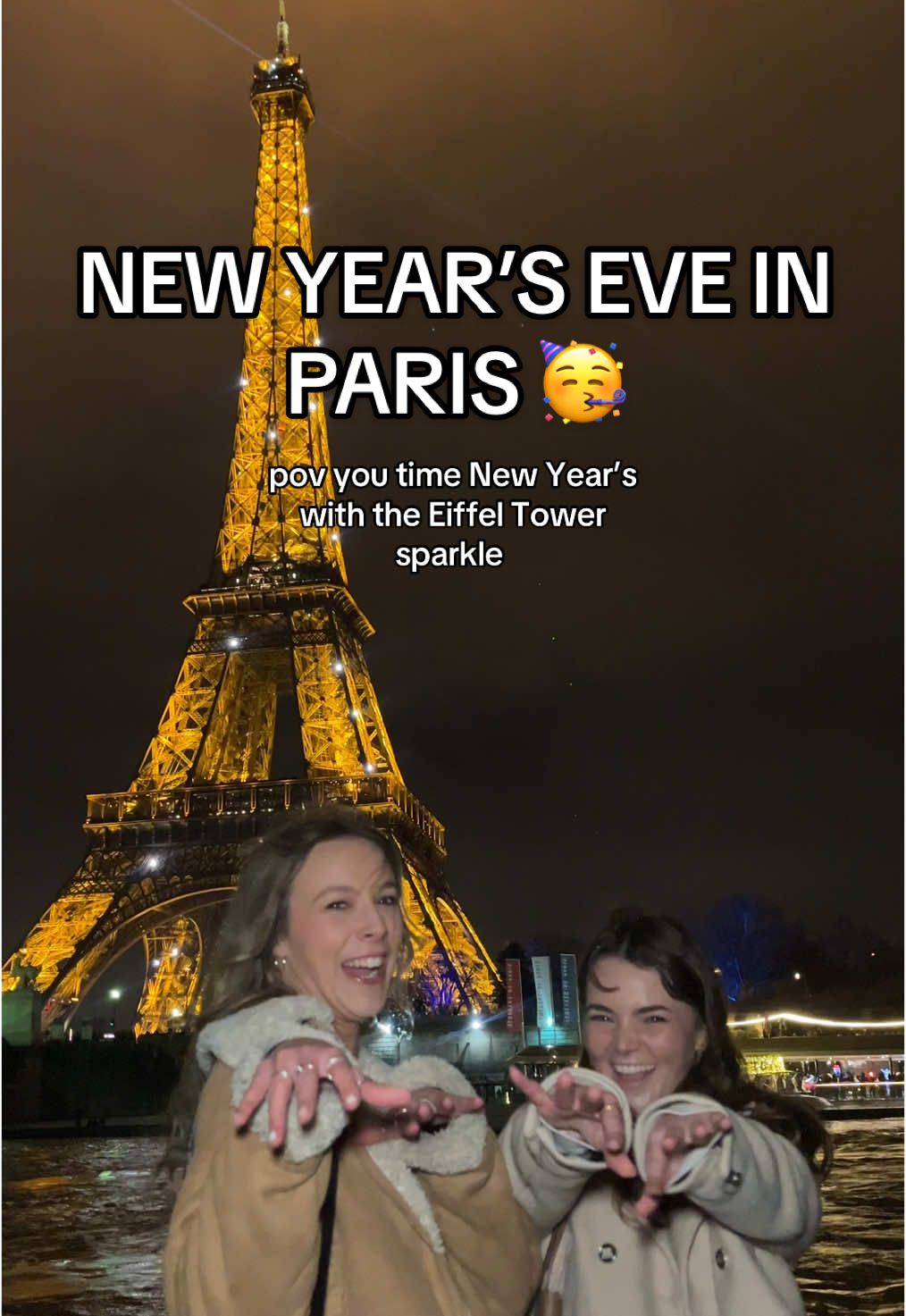 we have impeccable timing for that #paris #eiffeltower #eiffeltowersparkle #nyeparis #newyear #2025 @Lauren 