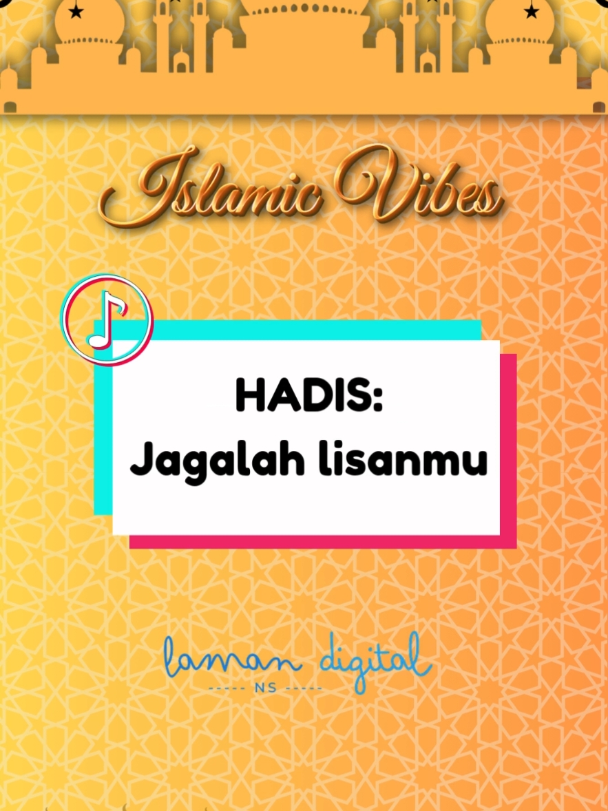 Hadith 1: Kerana lisan badan binasa.. kerana lisan juga boleh membawa seseorang ke neraka, maka sama² menjaga lisan daripada perkara² tidak baik dan tidak berfaedah... #ingathadithingatnabi  #tazkirah  #jagalahlisan  #hadith