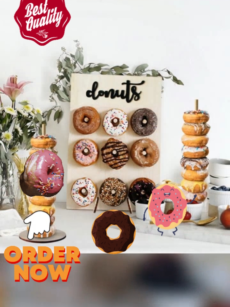 New Wooden birthday wedding party donut dessert decoration diy ornaments #DIY  #donutdecor  #donut  #design  #mom  #MomsofTikTok  #dad  #dadsoftiktok  #partydecor  #partydesign  #party 