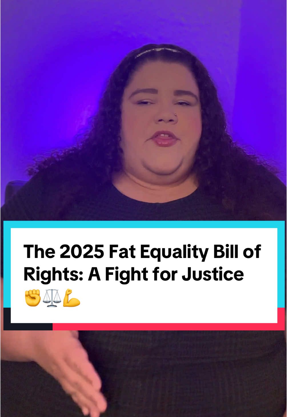 It's 2025, and fat people are DONE being treated like second-class citizens. This year, I'm dedicating everything I have to fighting for the Fat Equality Bill of Rights—a movement that’s about BASIC HUMAN RIGHTS for fat people.⁣⁣ ⁣⁣ 💡 Think about it:⁣⁣ ⁣⁣ No more being turned away from doctors because of weight bias. 🏥⁣⁣ ⁣ No more squeezing into seats that weren’t made for us. 🚉⁣⁣ ⁣ No more being judged in workplaces because of our bodies. 💼⁣⁣ ⁣ This isn’t just about inconvenience. It’s about dismantling the barriers that deny fat people the dignity and respect EVERY human deserves.⁣⁣ ⁣⁣ The Fat Equality Bill of Rights will protect us in healthcare, transportation, employment, education—you name it. It’s not just a bill—it’s a REVOLUTION. ✊⁣⁣ ⁣⁣ I’m fighting for a world where fat people can walk into a doctor’s office without fear, sit on a plane without shame, and shop in stores that ACTUALLY carry our sizes. 🛍️ This isn’t a dream—it’s a necessity. And I need YOU to help make it happen.⁣⁣ ⁣⁣ This is about body justice. About equality. About ALL of us. Your body deserves respect. Your life deserves freedom from discrimination. And together, we can make this the year that changes EVERYTHING.⁣⁣ ⁣⁣ 📢 Sign the petition. Share your story. Let’s bring the Fat Equality Bill of Rights to life.⁣⁣ ⁣⁣ 💻 Go to change.org/FatEquality and let’s make 2025 the year we change the world—for EVERYBODY.⁣⁣ •⁣⁣ •⁣⁣ •⁣⁣ #FatEqualityNow #BodyJustice #EndFatDiscrimination #FatRightsAreHumanRights #CivilRightsForAll #BodyLiberation #FatAndFree #DignityForAll #EqualityForEveryBody #JoinTheRevolution #BodyEqualityInTravel #FatAccessibilityAct #FatEqualityBillOfRights #BodyJusticeMovement #FearlessFatAdvocacy #Fyp 