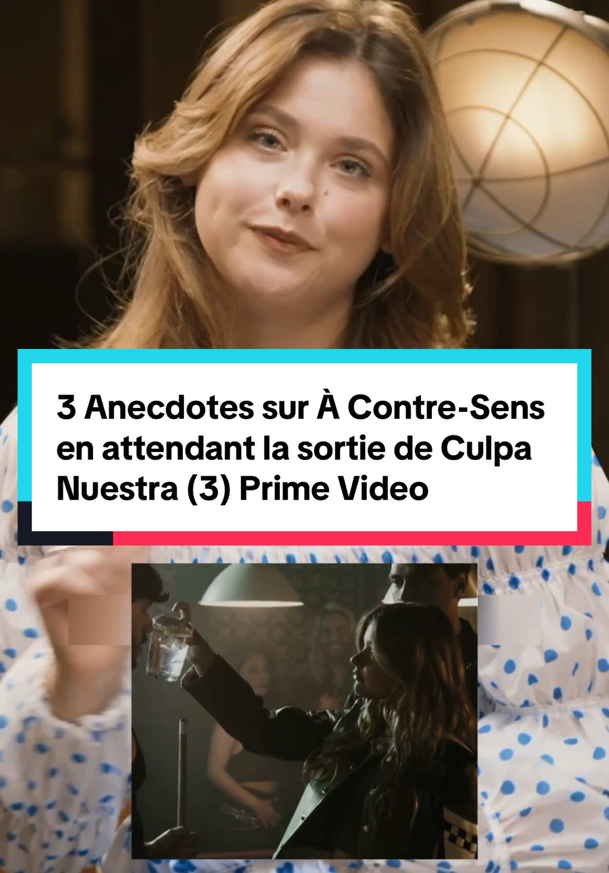 3 anecdotes sur À Contre-Sens que tu ne connais pas en attendant la sortie de Culpa Nuestra. Nicole Wallace a expliqué lors d’une interview qu’elle s’était blessée sur le tournage et que la fin du second film a été modifiée par les scénaristes pour éviter de surprendre les jeunes spectateurs. #acontresens #culpatuya #nicolewallace #culpamia #primevideo #gabrielguevara #nickleister #culpanuestra #wattpad #BookTok #acontresens2 #nickleister🏎 #niunamas #netflix #atravesdemiventana #xokitty 