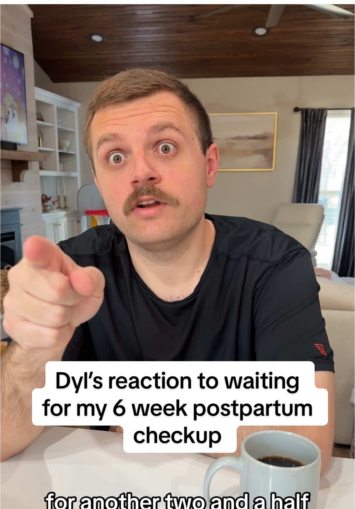 I thought he would be more excited about this 🤣 #shelbanddyl #postpartum #baby #couples #relationships 