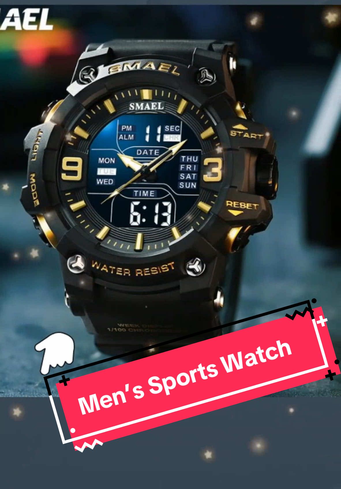 MAGANDA PANG REGALO➡️➡️➡️New Waterproof watch Men's fashion trend Korean sports cool multi-functional Only ₱519.35!👉👉👉CLICK THE YELLOW BASKET #watch #menswatch #sportswatch #fashionwatch #fyp #TOLITZ #foryoupage #fyppppppppppppppppppppppp 