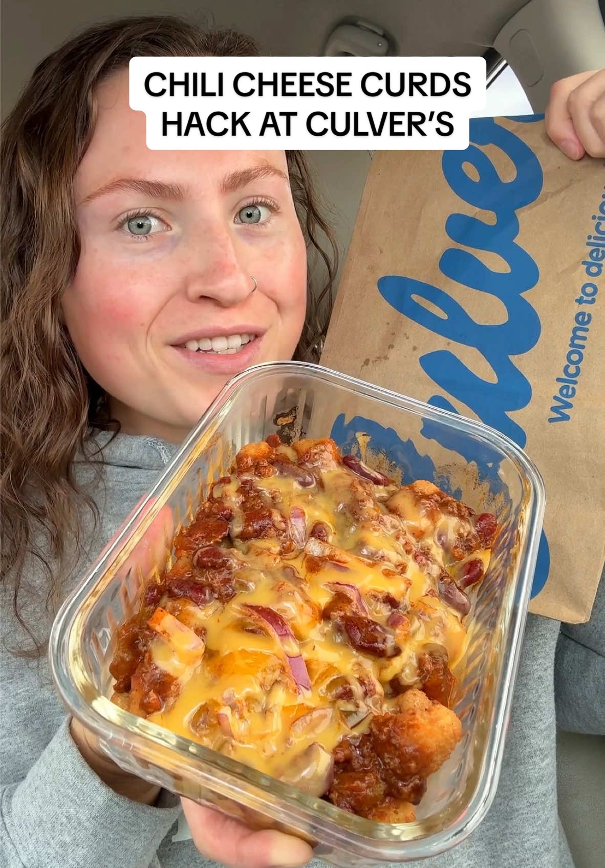 HAVE YOU HEARD OF CHILI CHEESE CURDS? 🧀🩵 @Culver’s would you try these? #culvers #cheesecurds #chilicheese #fastfood #chilicheesefries #chili #soup #loadedfries #cheese #cheesefries #friedcheese #mozzarellasticks #foodhack #fastfoodhacks #foodcombo #culverscheesecurds #sauce #FastFoodReview #tastetest #morganchomps 