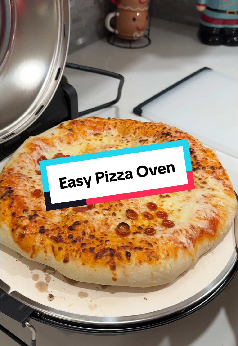 Making pizza is so much easier with the Piezano pizza oven! It does take some getting use to the settings and it varies based on what dough you use. But its nice that you can adjust the temperature for the top and bottom. #ttsdelightnow #pizzatime 