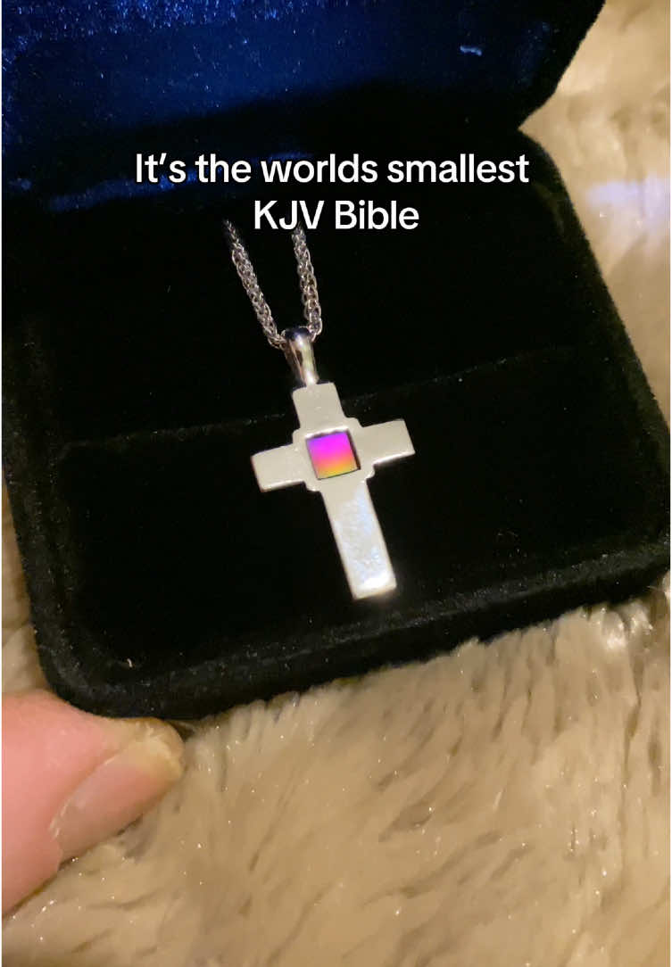 Worlds smallest KJV Bible on a necklace 😲❤️