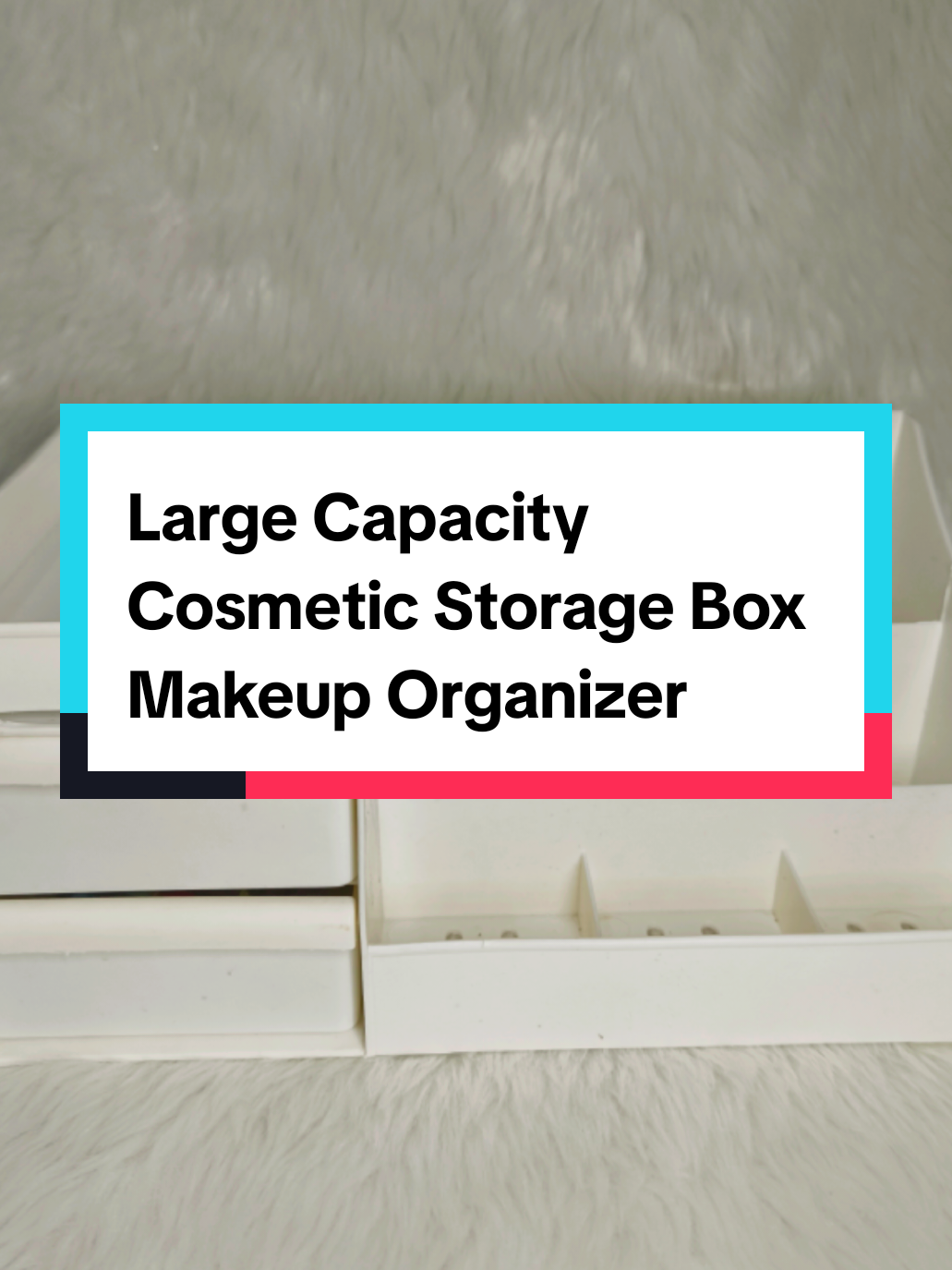 Large Capacity Cosmetic Storage Box Makeup Organizer #cosmetic #makeuporganiser #storagebox #storagehacks #makeuphacks 