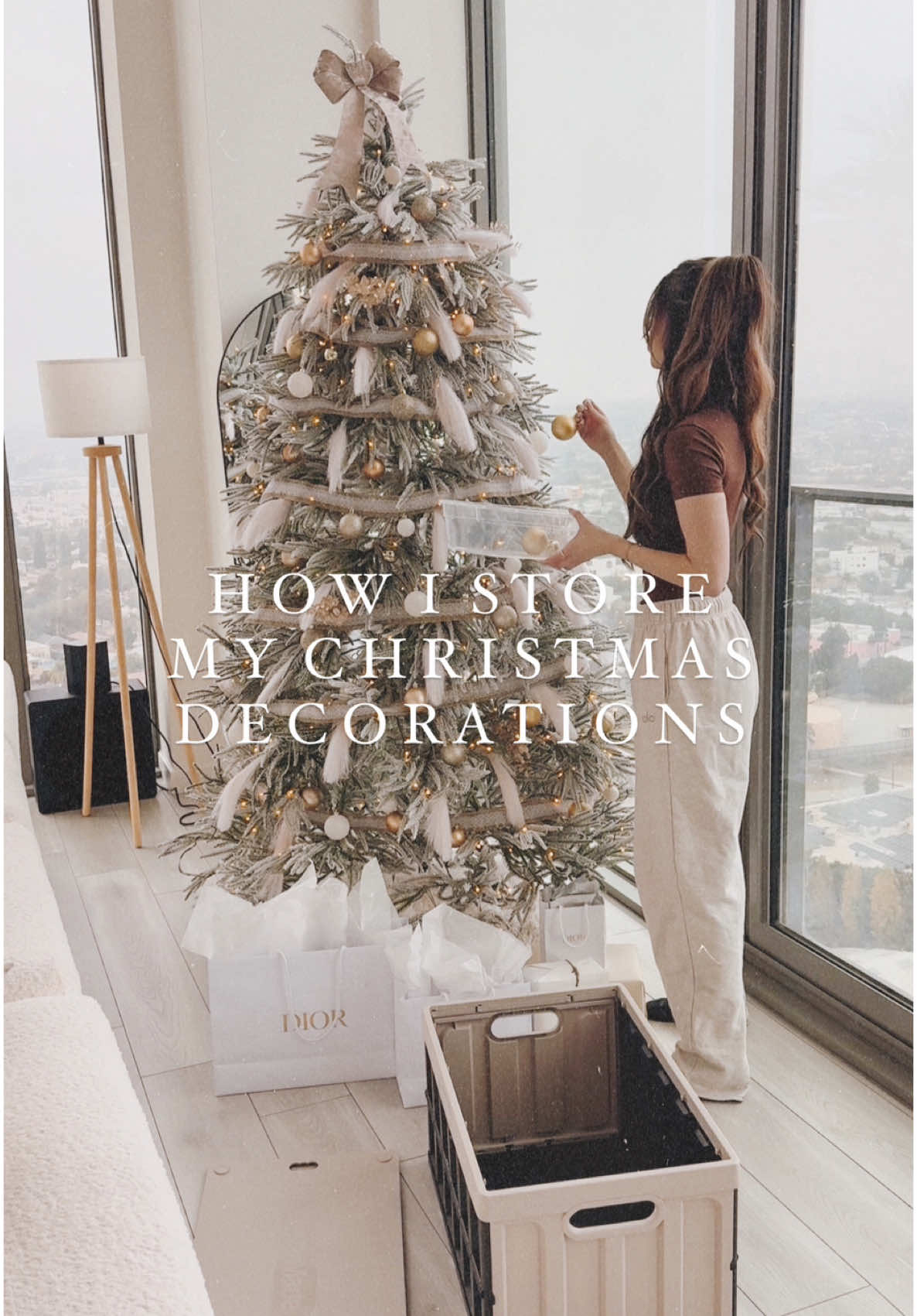 grateful for this chapter, onto the next 🥹🎄🤍 here’s an easy way to store Christmas decor without it taking up too much space! Hope you all had a great Christmas & I’m excited to share my first hosting of an NYE party up next! 🥳 #christmasdecor #christmasteardown #christmasdecorremoval 