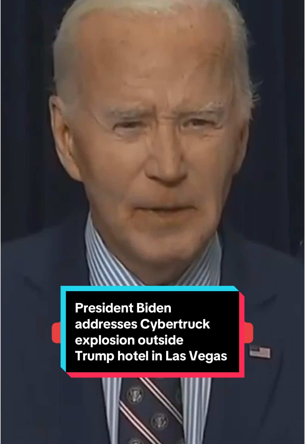 President Biden said the law enforcement and intelligence communities are looking into the explosion of a Tesla Cybertruck outside of the Trump Hotel in Las Vegas and whether there is a connection to the deadly New Orleans attack early Wednesday morning. #biden #news #neworleans #lasvegas #nevada #cybertruck