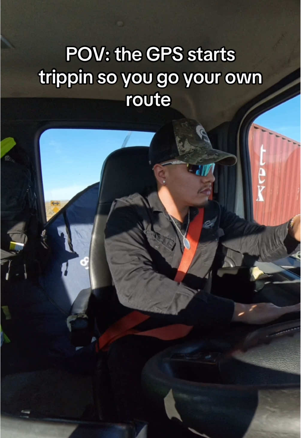 I shoulda just listened to the GPS 💀 #fypシ #trucker #trucking #trokero 